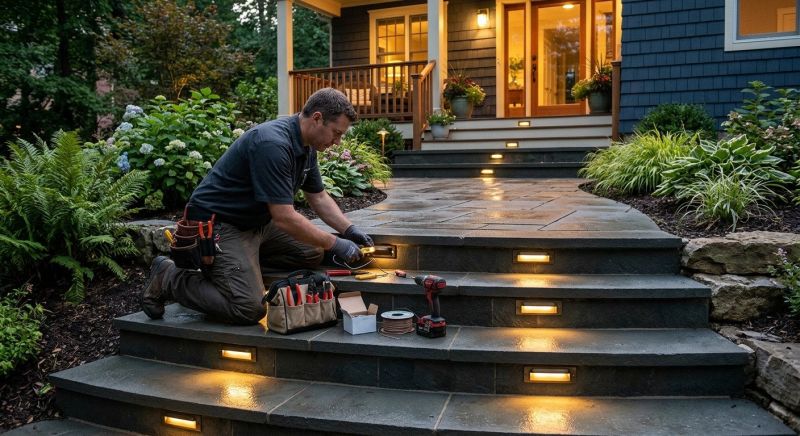 Courtyard Light Installation in Prescott Valley, AZ