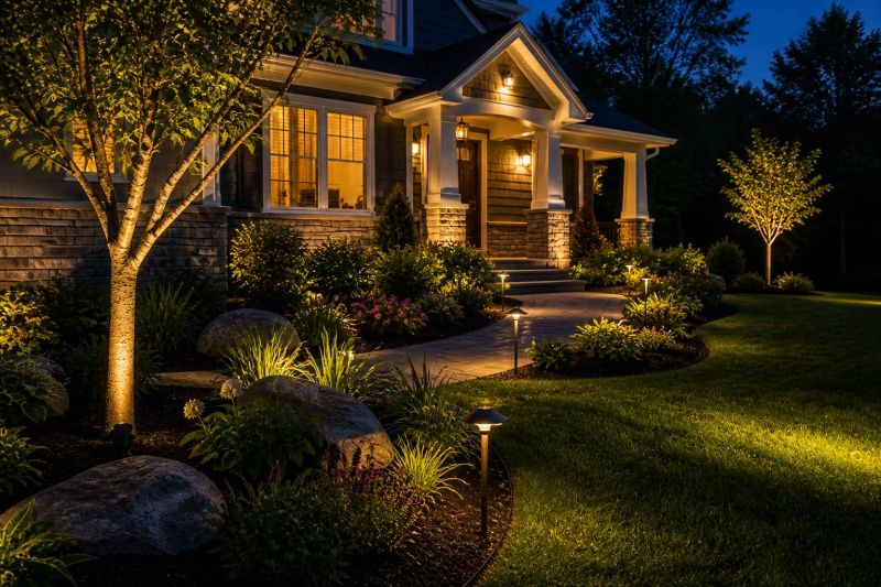 Garden Lighting Installation in Overland Park, KS